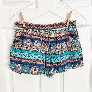 Paradise | Stretch Waist Pocketed Drawstring Boho Shorts